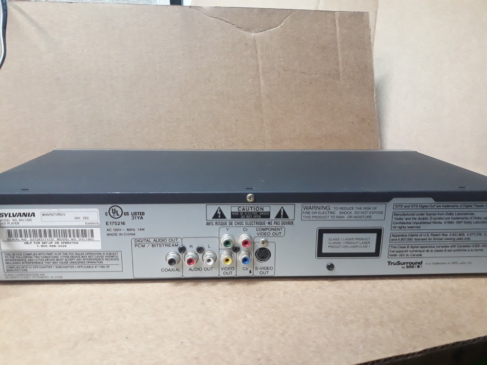 Sylvania DVD CD Player With Remote