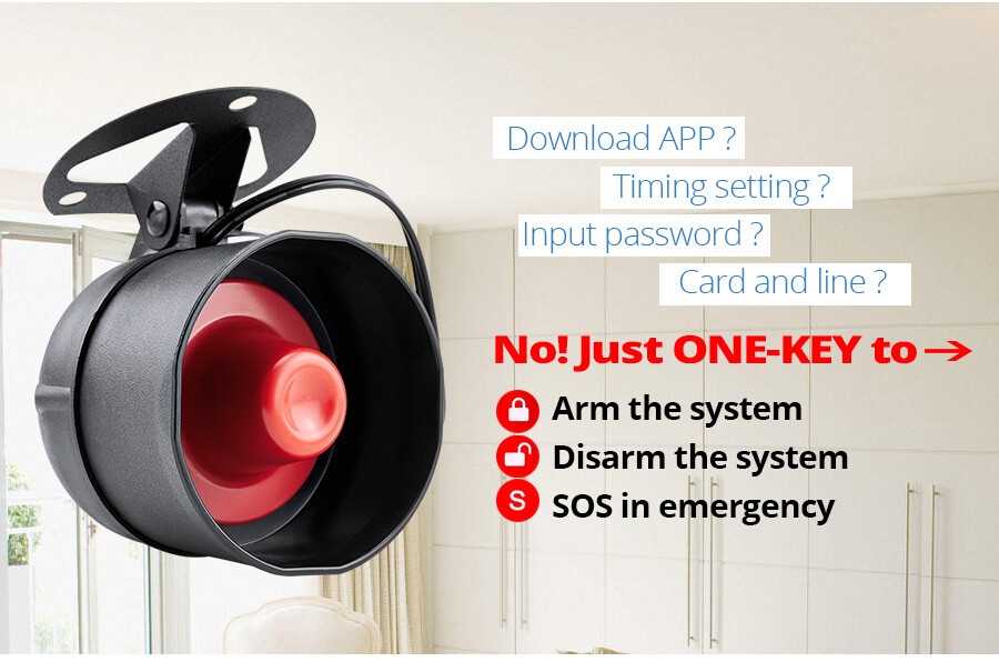 KERUI Wireless Home Alarm System Security Door Sensor Garage Anti-theft System