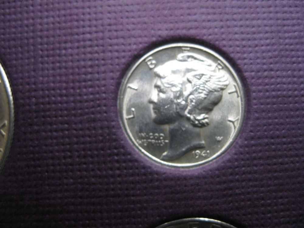 1941 D US Silver Mint Set Brilliant Uncirculated!