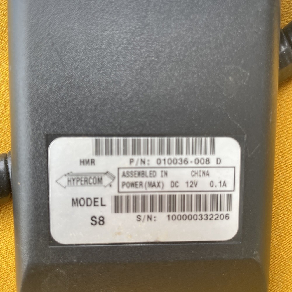 Hypercom S8 Credit Card Reader Machine Pin Pad POS Debit Terminal