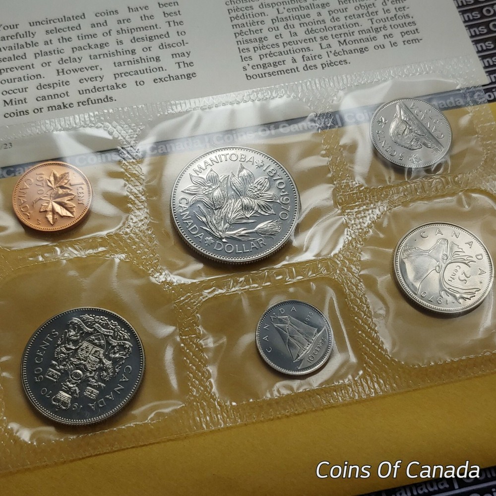 1970 Canada Prooflike 6 Coin Original Set Multiple Sets Available #coinsofcanada