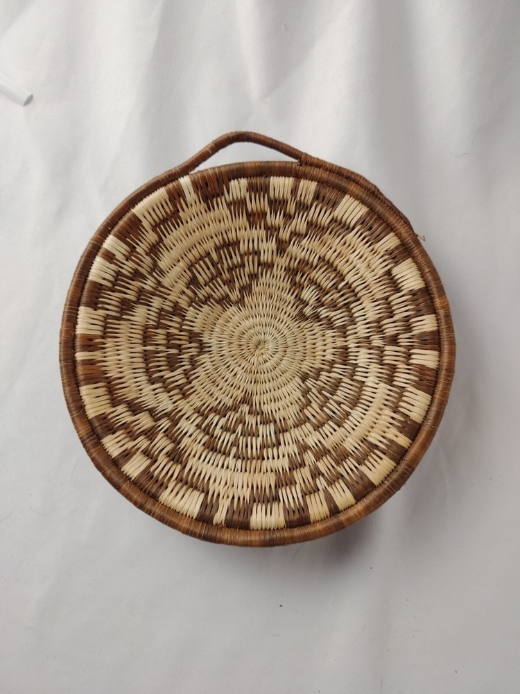 Woven Boho Basket / Bowl 9"