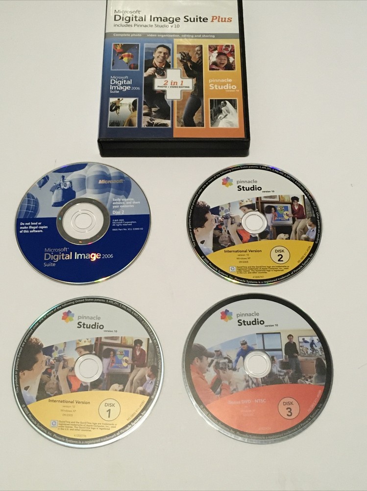 Microsoft Digital Image Suite Plus 2006 4 Disc Set Missing One