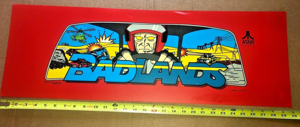 NOS Atari BADLANDS Conversion Marquee Translight