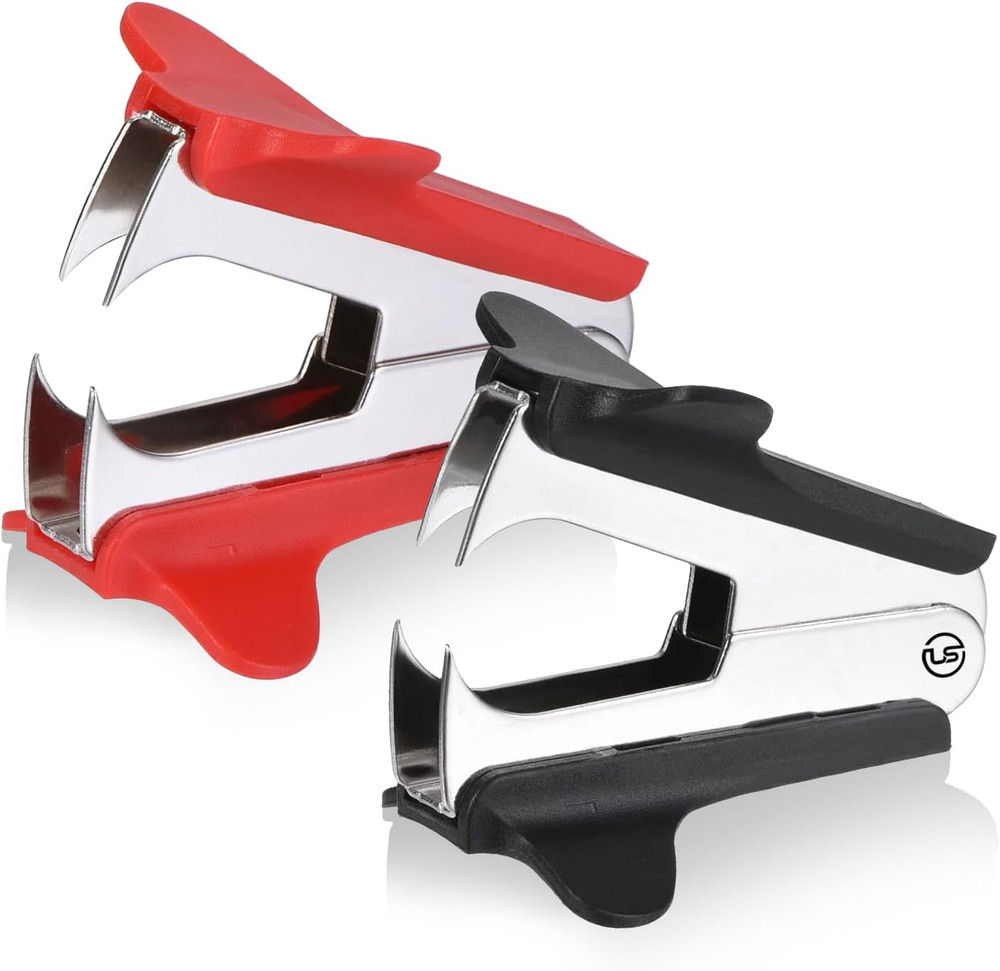 Staple Remover 2 Pack Staple Puller Pinch Jaw Style Staple Remover Tool, Stapler