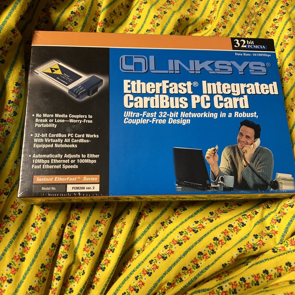 Linksys EtherFast Integrated CardBus PC Card --Excellent Condition!--