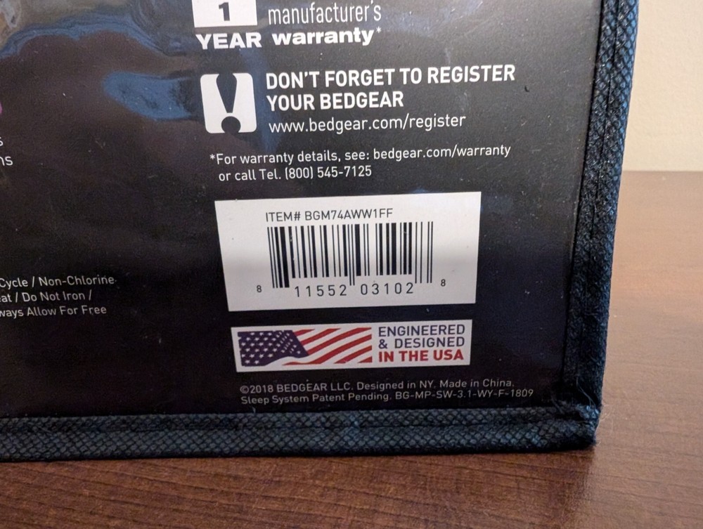 Bedgear Performance Mattress Protector 3.1 Stretchwick Technology Full
