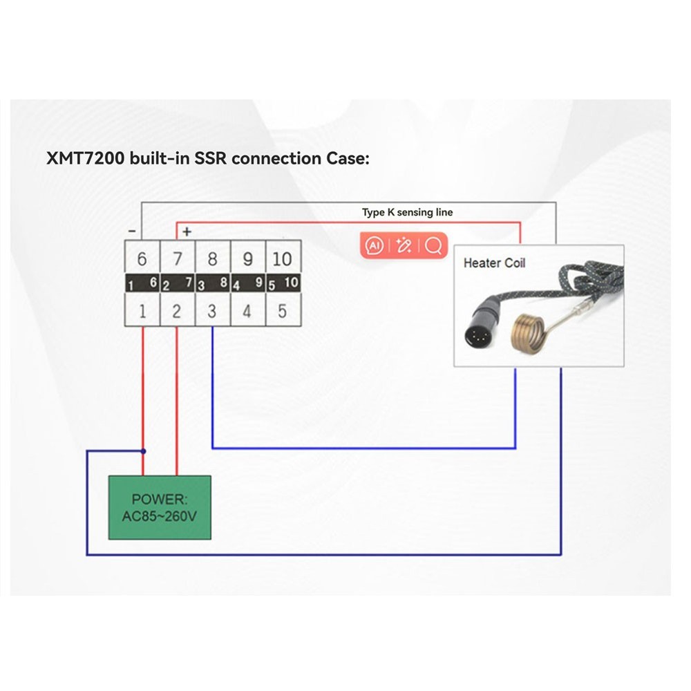 XMT-7200 Programmable Digital PID Temperature ENAIL Temperature Control Box V6U4