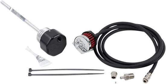 Feuling Black Aluminum Vented Dipstick Harley Electra Glide 19-22