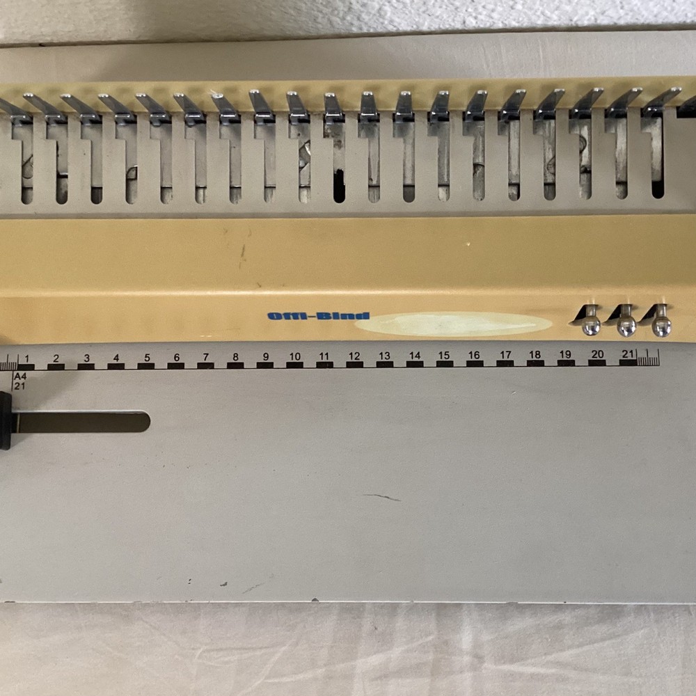 Offi-Bind Comb Punch and Binder Used Working
