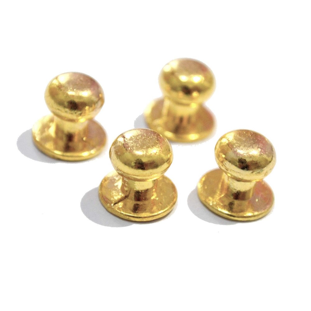 10 PCS Mini Round Head Knobs Handles Pulls Vintage Antique Bronze Drawer Hard...