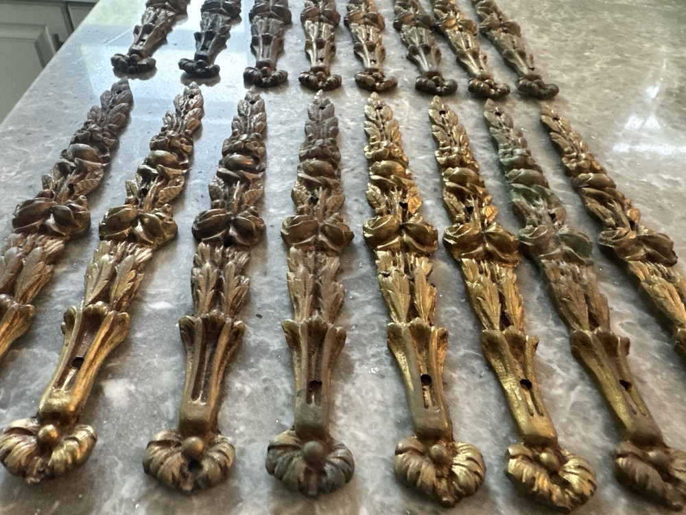 Antique Solid Brass Embellishments Made In Italy