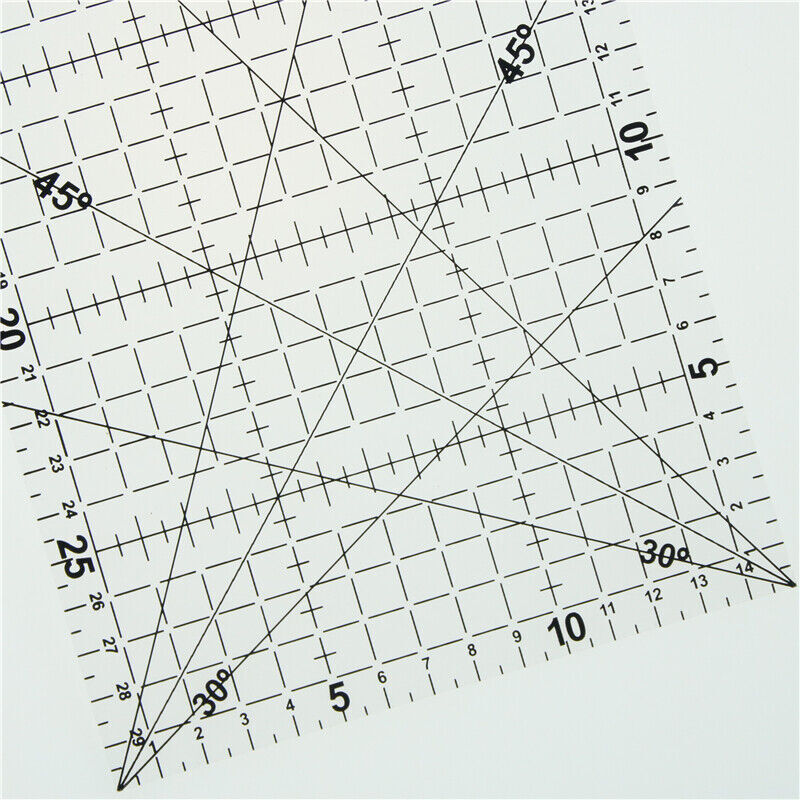 Quilting Ruler Quilters Craft Patchwork Square Rectangle Ruler 15 * 30cm UK