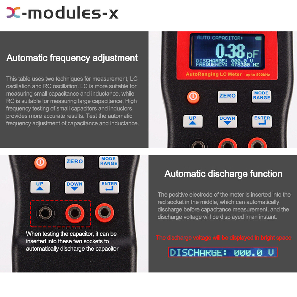 MLC500 Automatic Range Capacitance Inductance Meter Digital Capacitance Tester