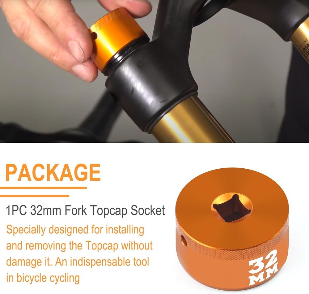 32mm Bike Fork Topcap Socket Tool Compatible for Fox Series of...