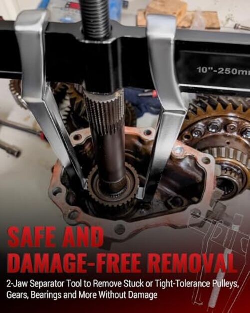 2-Jaw Reversible Gear Puller for External (8.2" Max) & Max External 8.2"