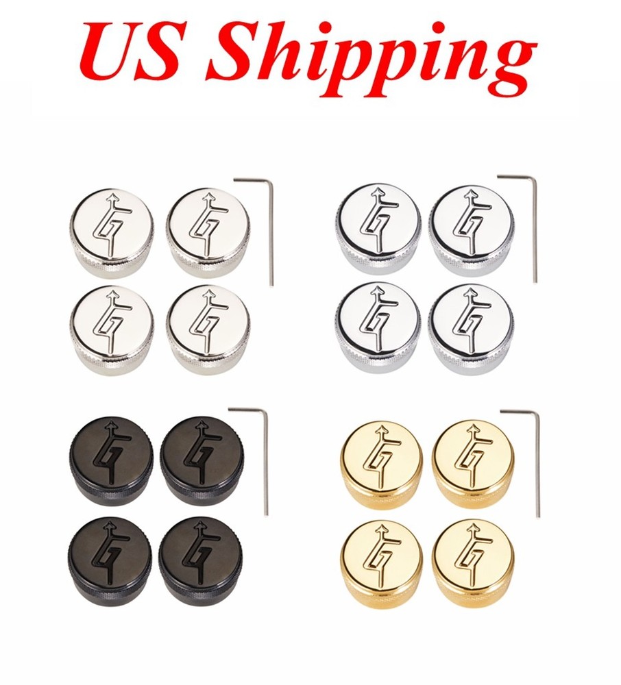 KAISH Metal Guitar Control Knobs G-Arrow Style Knobs for Gretsch Guitar 4 Colors