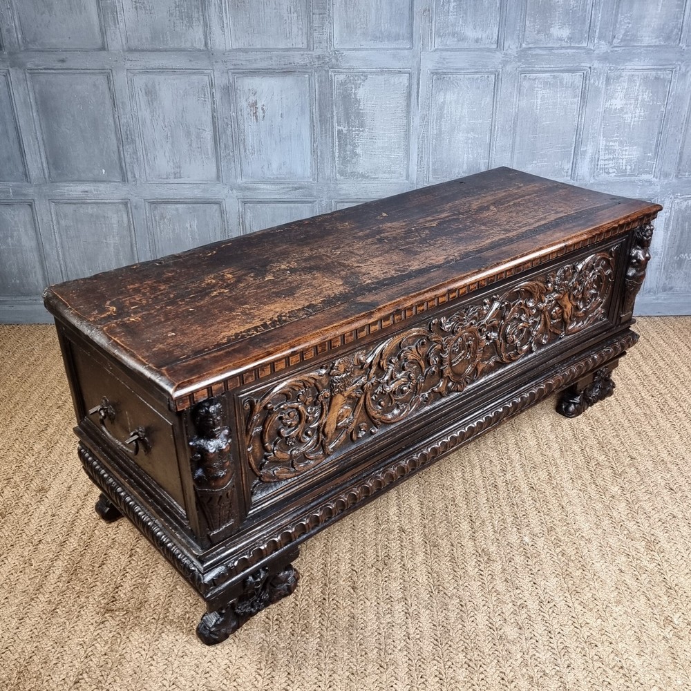 A late 16th - early 17th century Coffer.