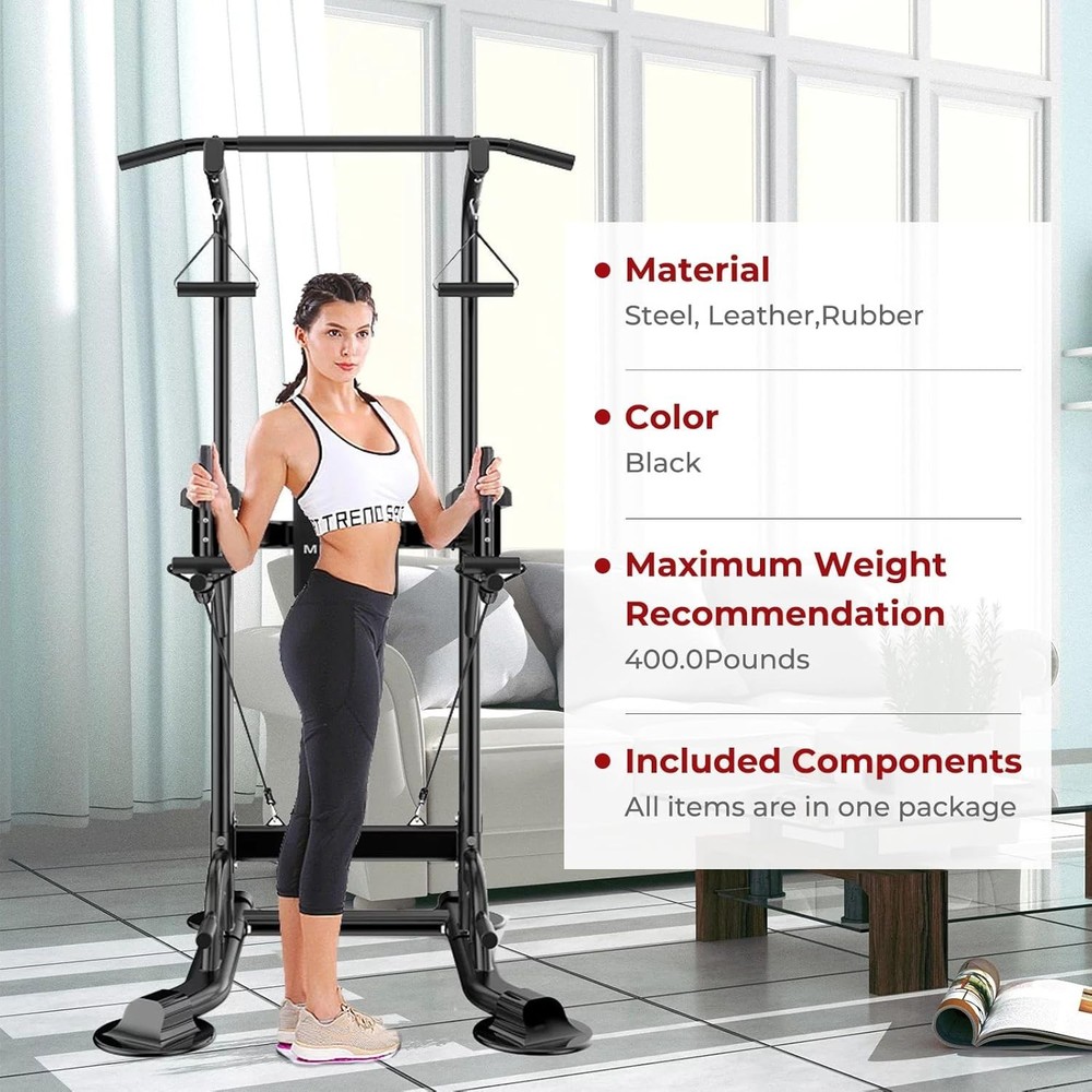 Tappio Power Tower Pull Up Bar for Home Gym, Multi Functional Pull Up Bar Stand
