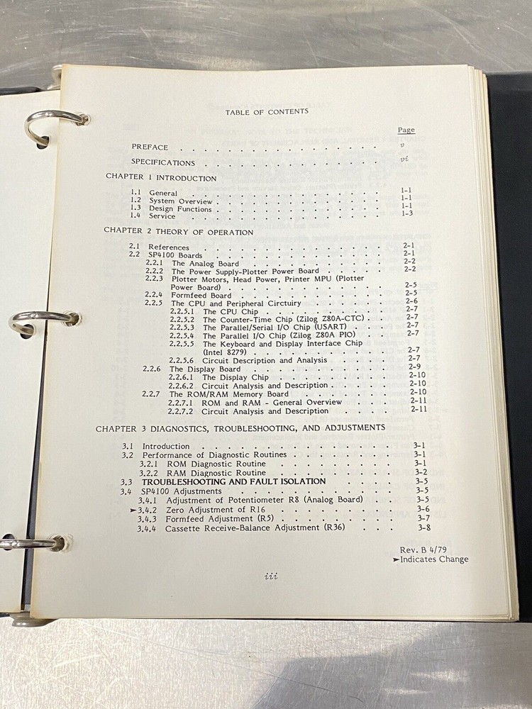Spectra-Physics SP 4100 Computing Integrator - Users Guide / Instruction Manual
