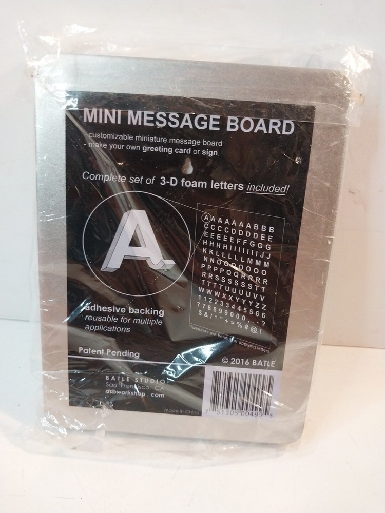 Mini message board FOAM stick on letters