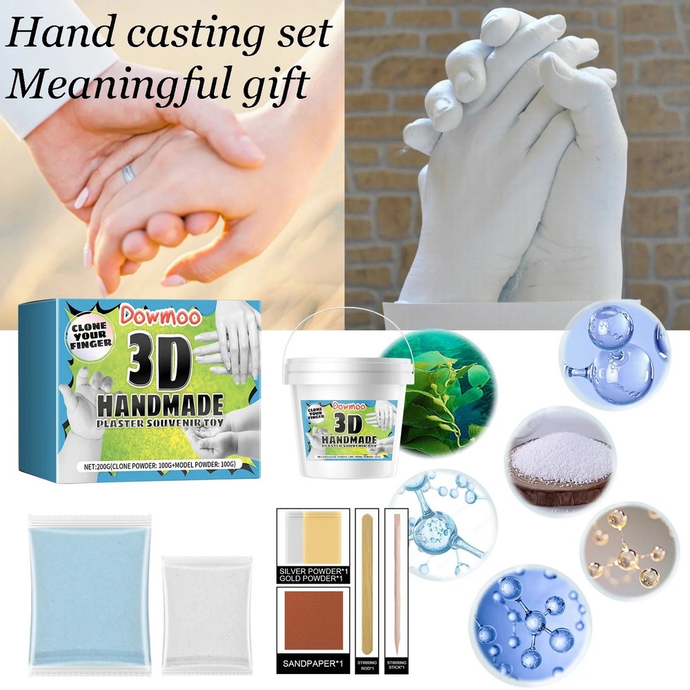 Hand Casting Kit Couples & Keepsake Hand Mold kit Couples for Holiday Activities