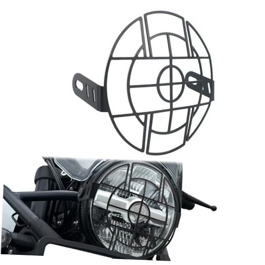 Motorcycle Headlight Guard Grille Protector Cover Compatible with Royal
