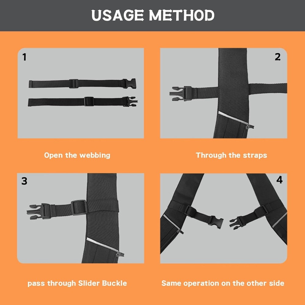 Backpack Chest Strap 2pcs Heavy Duty Adjustable Backpack Strap Quick Release ...