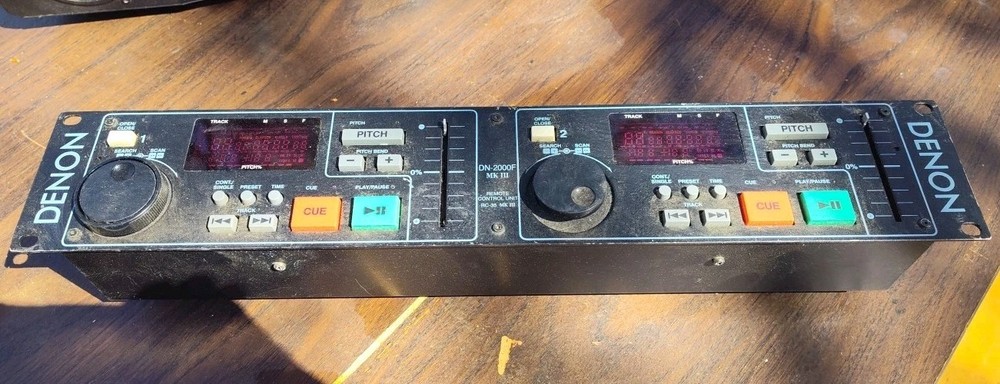 DENON DN 2000F RC-35 Rackmount Remote Control Unit Dual CD Player DJ Pro Audio