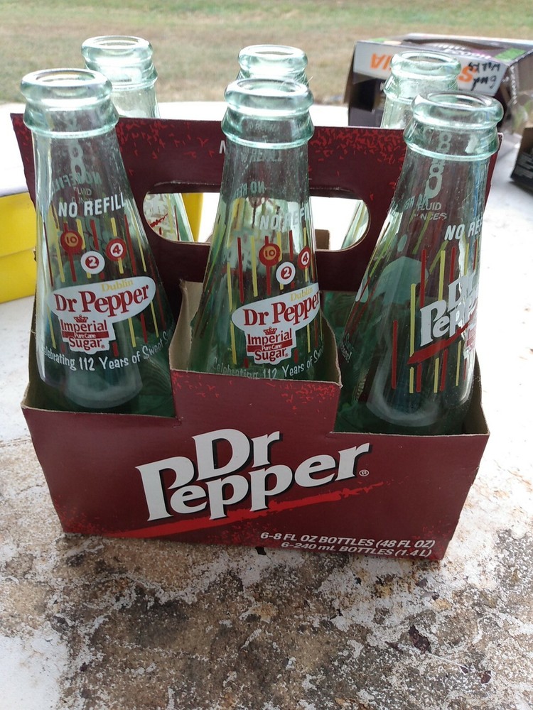 Dr Pepper 8 Oz Bottles 6 Pack Celebrating 112 Years (JarC)