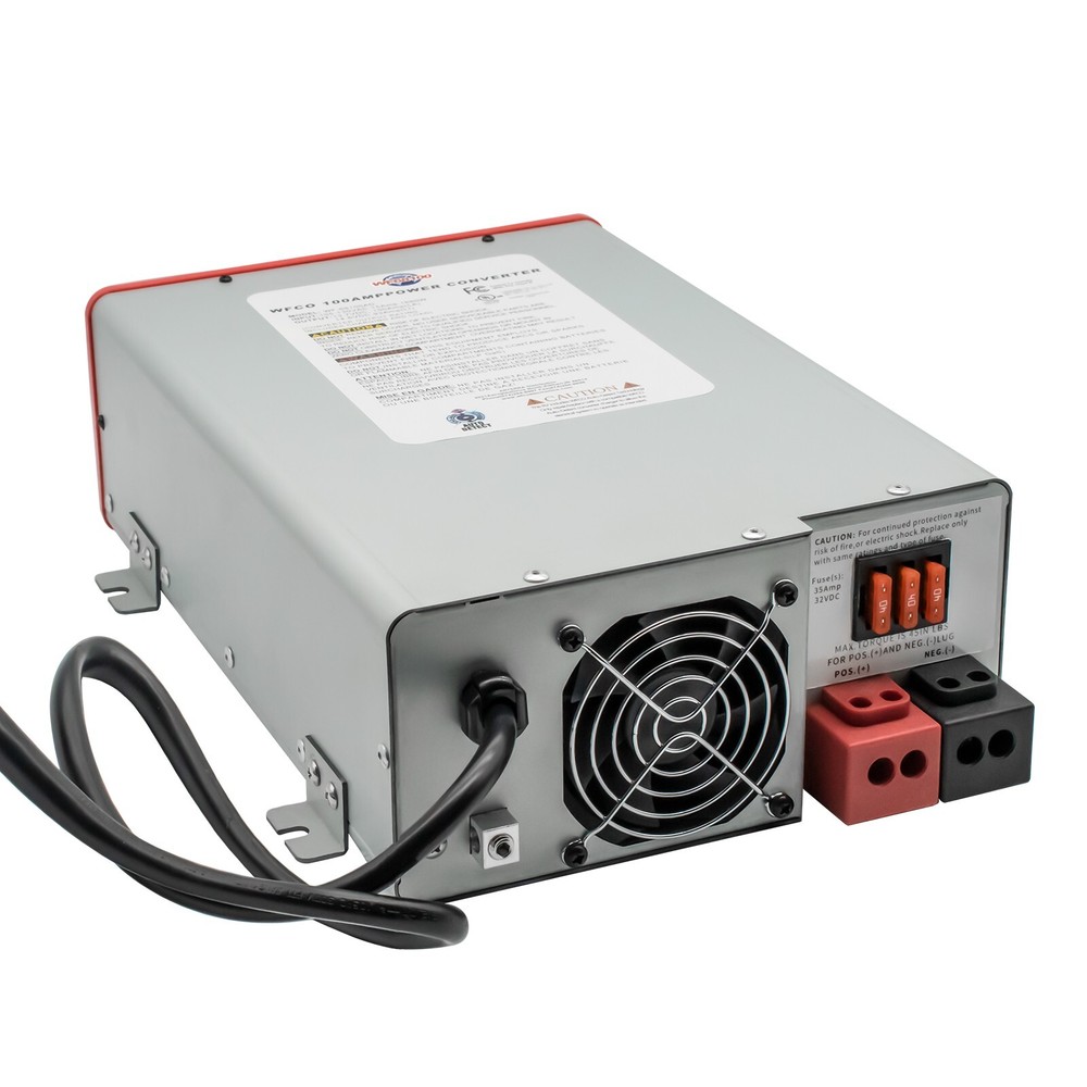 RV Trailer Camper Electrical Converter Deck Mount 100A WF-68100A