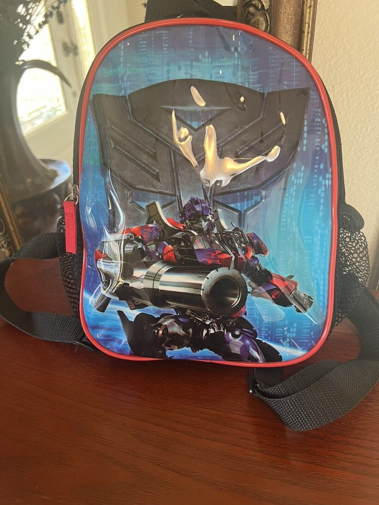 Marvel Transformers Back Pack For Small Child 10x9 Inches