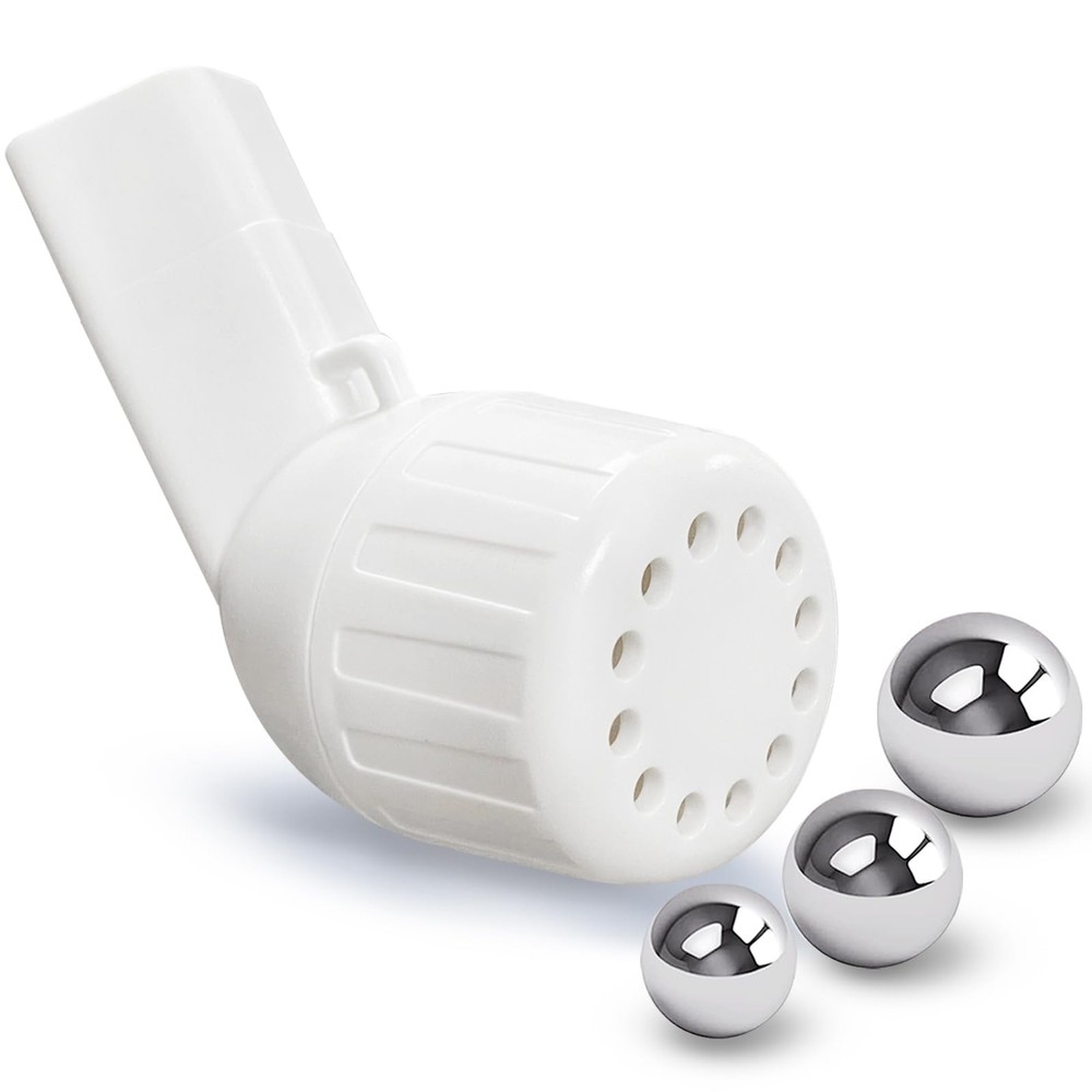 Flutter Valve Device for Lungs, Breathing Exercise White
