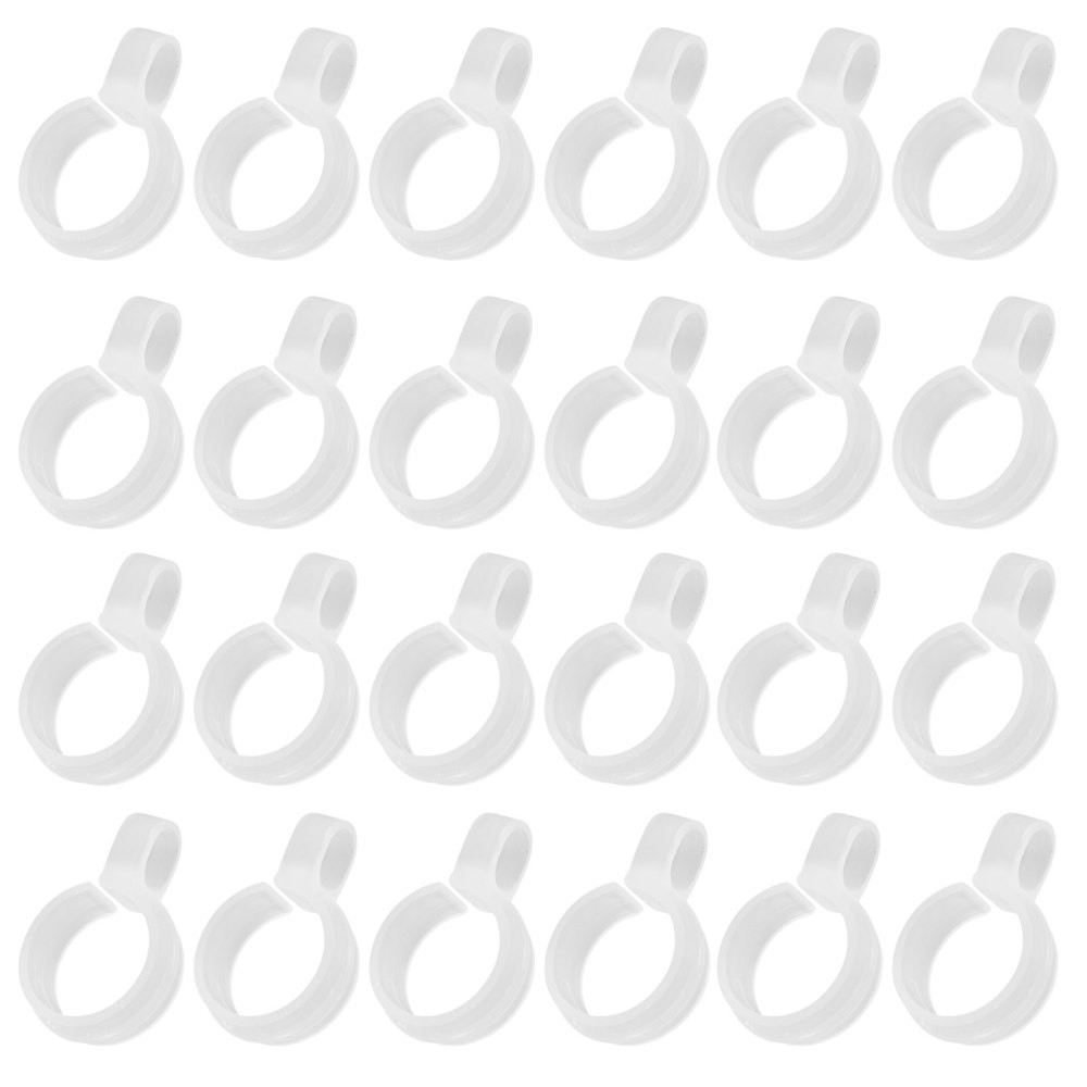 100 Pcs Plastic Hooks for Hanging Windproof Hanger Clothes Drying Rack Clip