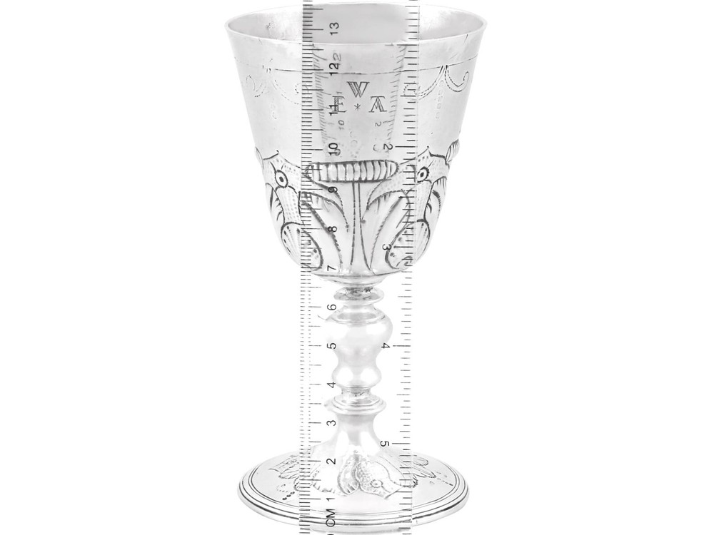Sterling Silver Goblet Antique Charles I 1630