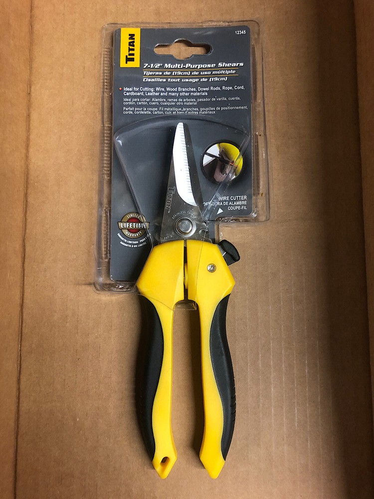 Titan 12345 Multi-Purpose Shears, 7-1/2"
