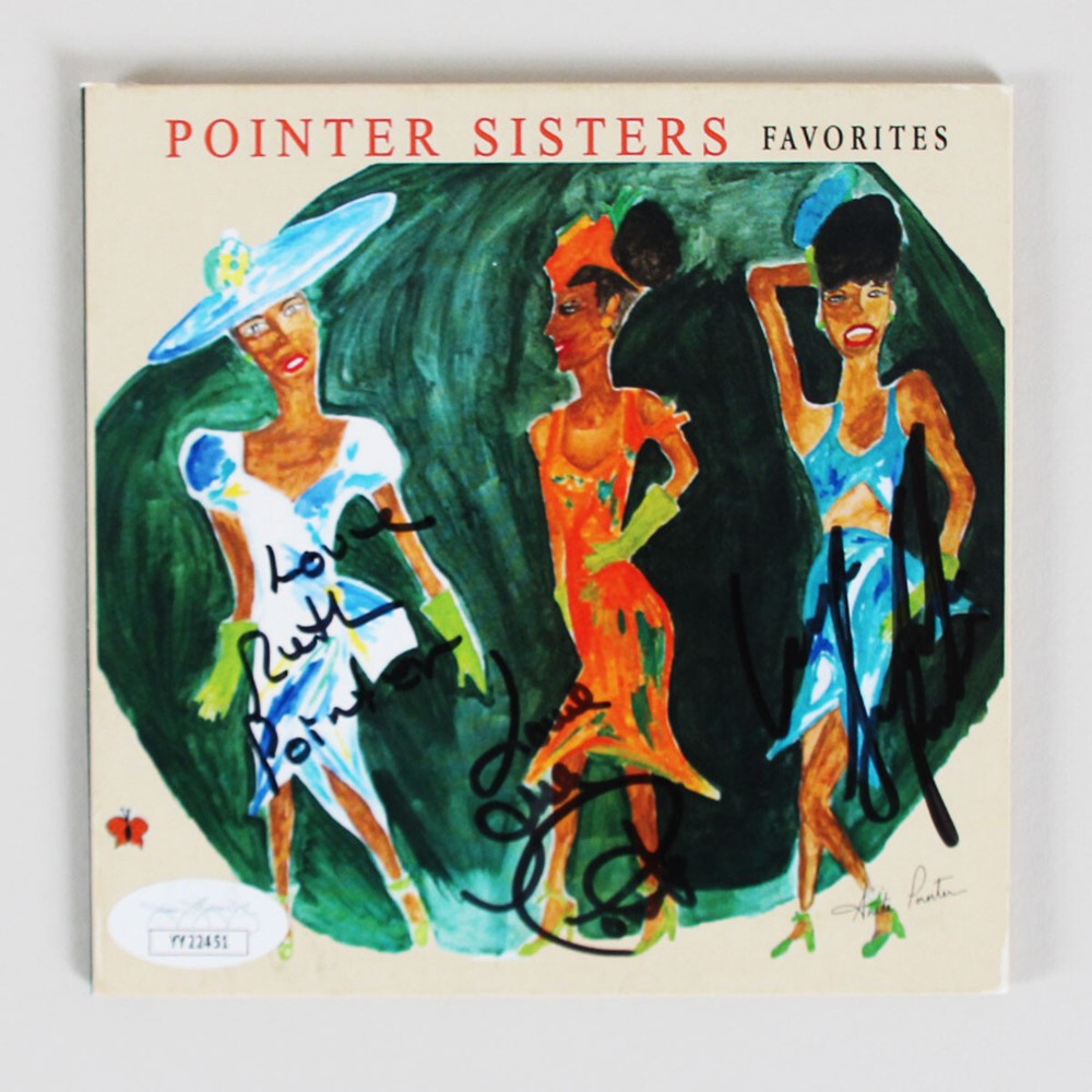 Pointer Sisters Signed CD Favorites Ruth Pointer, Sadako Pointer & Issa Point...