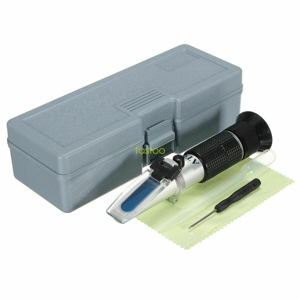 Hand held Brix Refractometer With ATC 0-32% Fruit Juice Sugar Tester Meter Tool