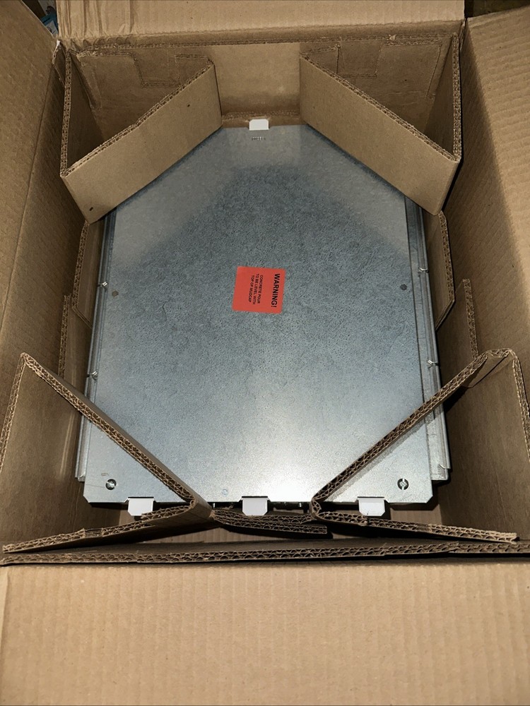 🔴Wiremold Legrand EFB6S Evolution Series Floor Box, Steel, Recessed, White‼️