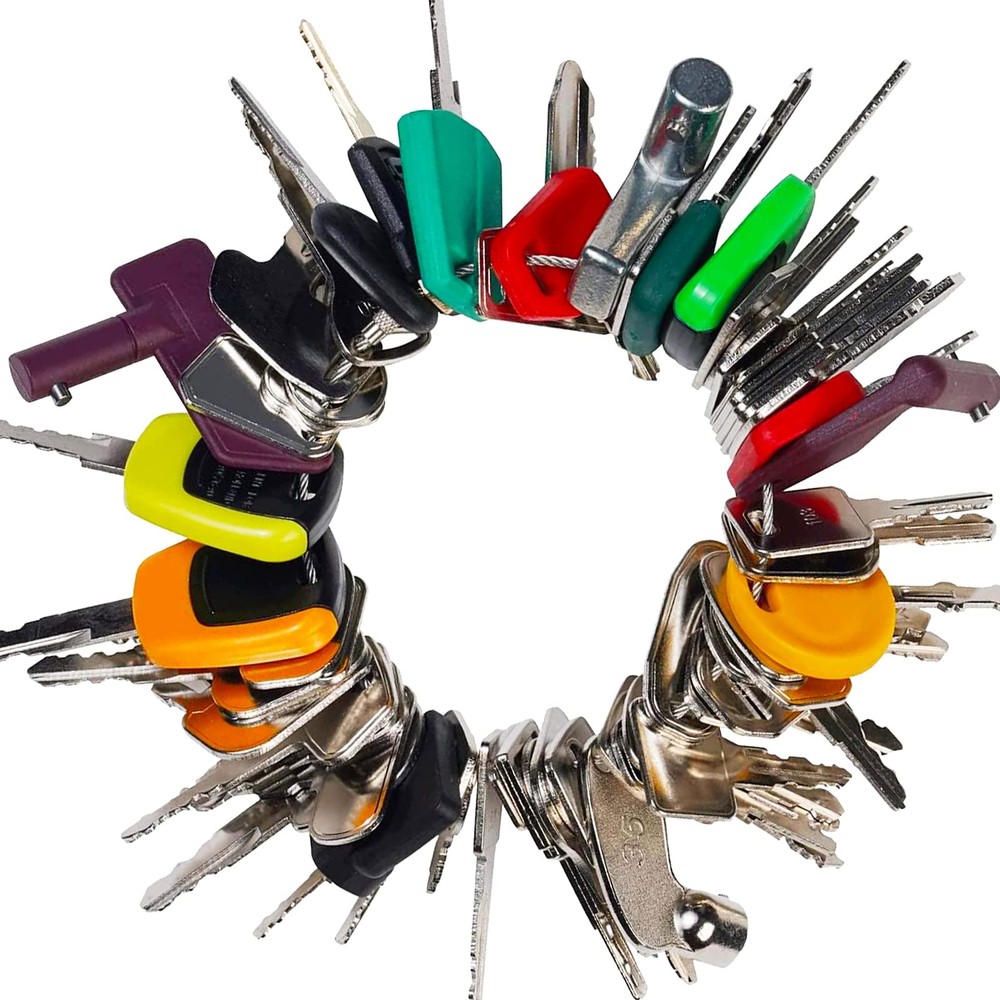 67 Heavy Equipment Master Keys Constrtution Machinery Operator Key for CAT Jo...