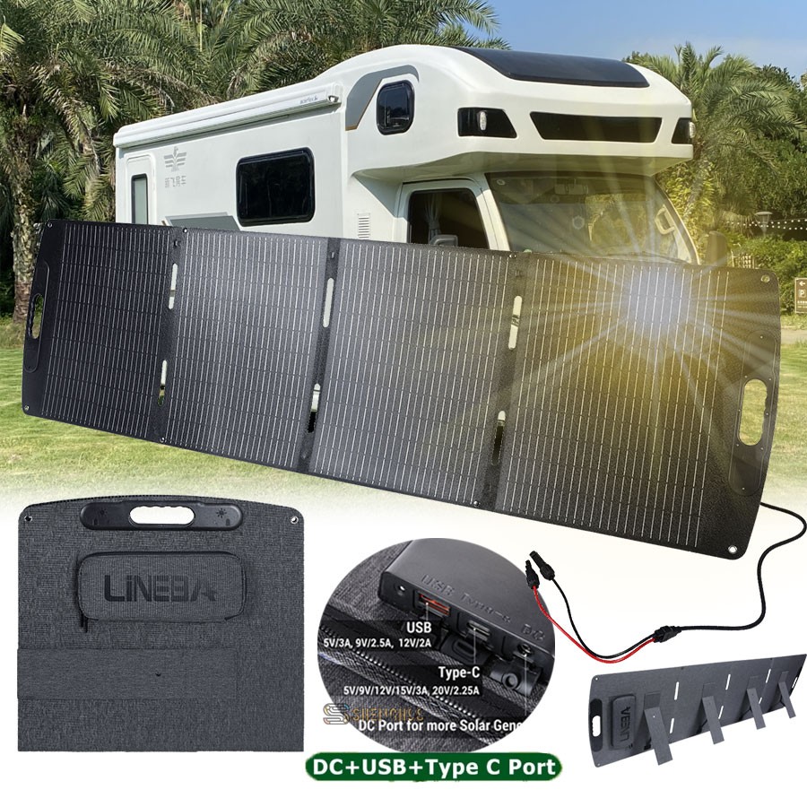 Portable Solar Panel 23% Conversion Efficiency Solar Panel Outdoor RVs Camping