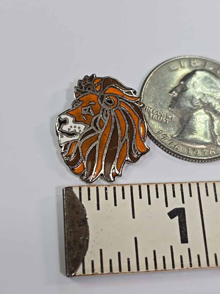 Lion's Head & Mane Lapel Pin by MAFCO