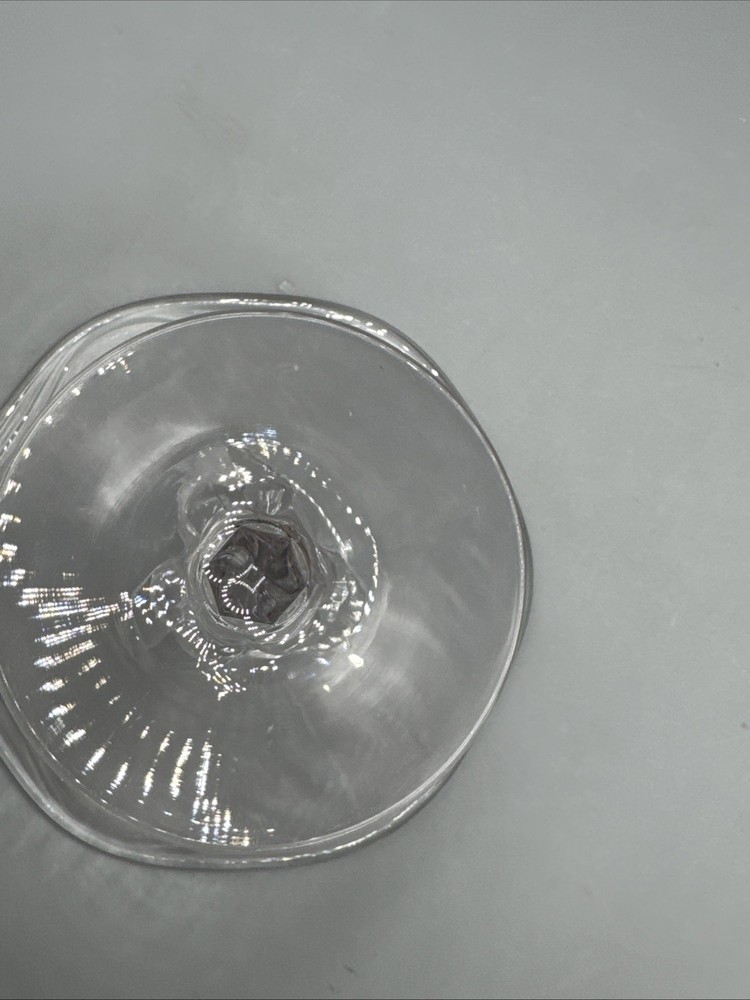 Clear Compote /Candy Dish Stem Glass 4.75” Tall