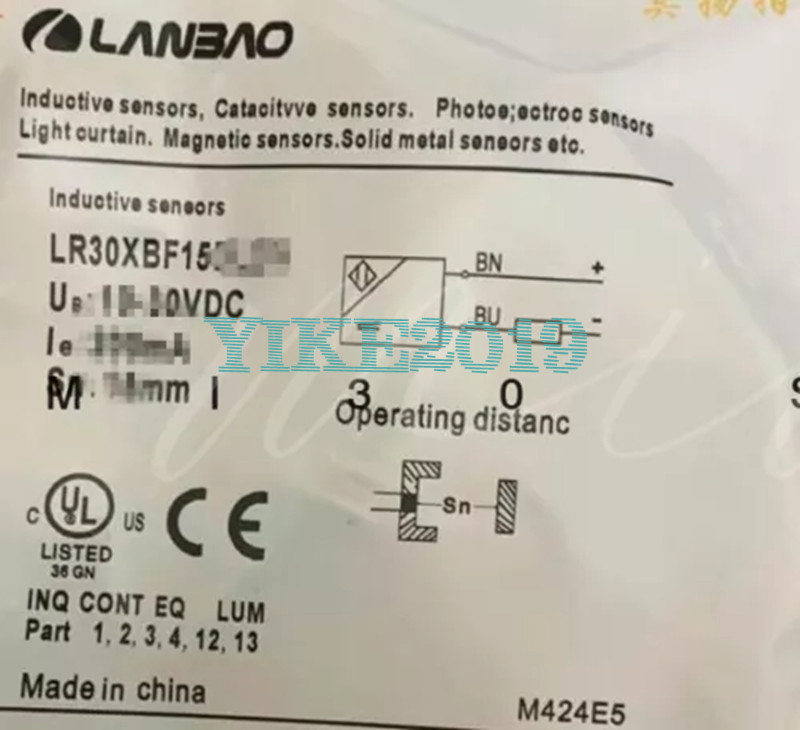 1PC NEW FOR LANBAO Proximity switch sensor LR30XBF15DNOY-E2