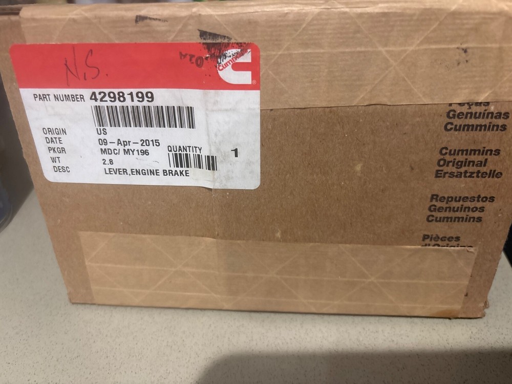 Cummins New 4298199 Lever, Engine Brake