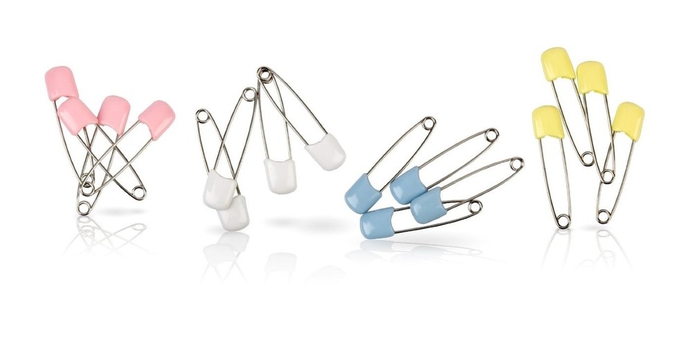Nuby Plain Head Safety Pin 4-Pack Model-129