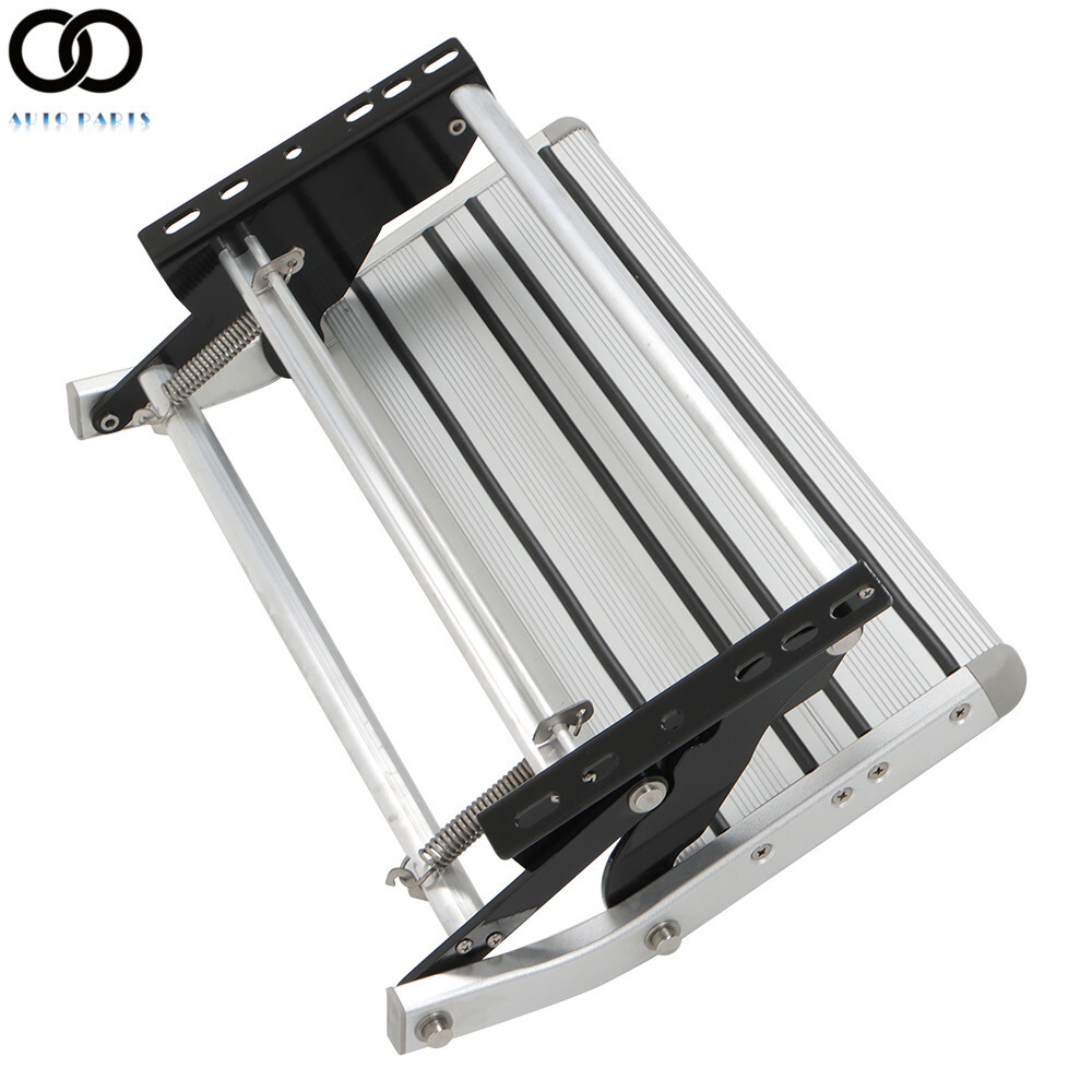 RV Camper Steps Stair Anti-Slip Manual Pull Out Retractable Folding Camper Steps