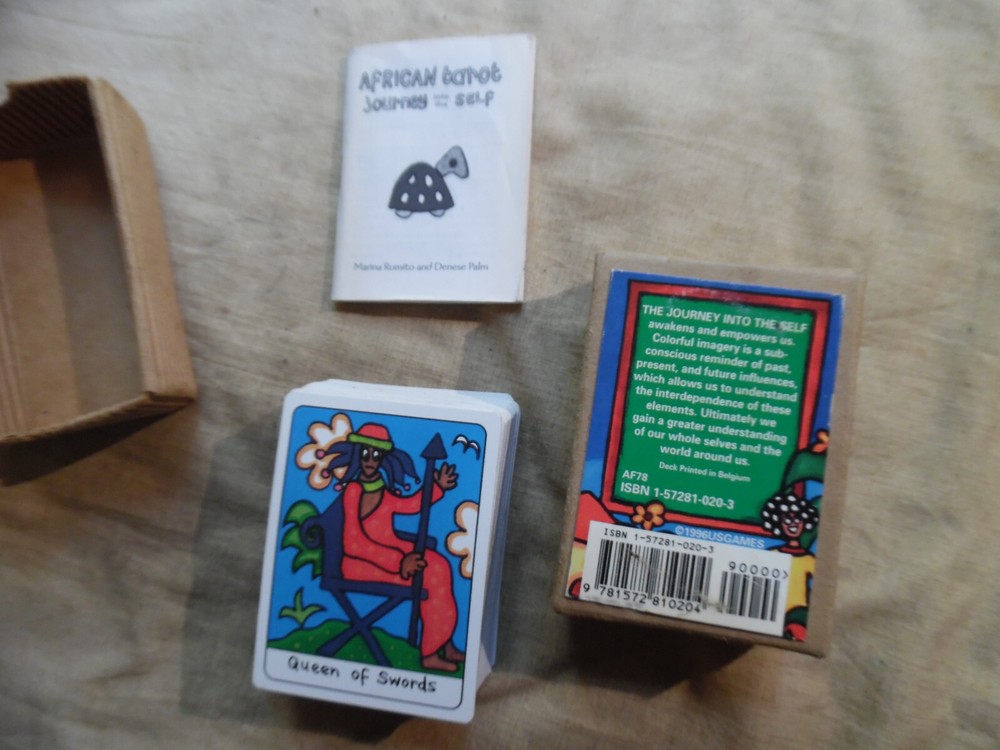Rara African Tarot Cards In Corrugated Box Version Second Printing