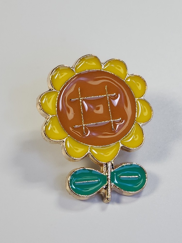 Cartoon Sunflower Lapel Pin