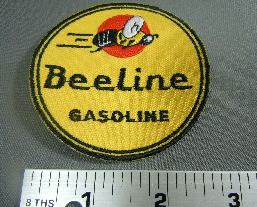 BEELINE Gasoline Embroidered Iron-On Uniform-Jacket Patch 3"